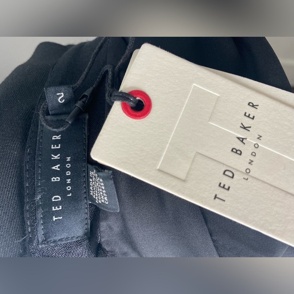 TED BAKER NWT Orliie Bow Trim One Shoulder Black Jumpsuit - Picture 12 of 15